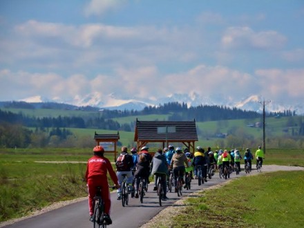 Trasa rowerowa z Ludźmierza do Pyzówki w gminie Nowy Targ