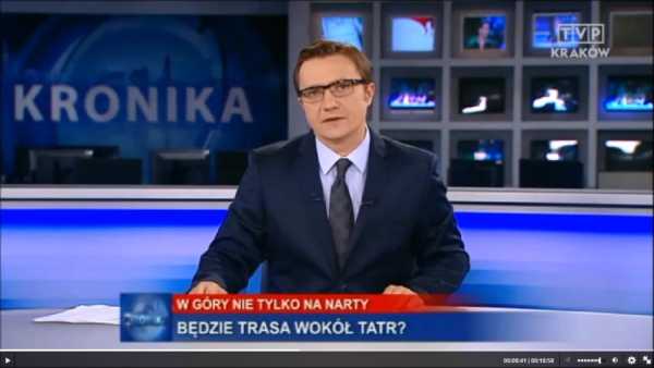 Promocja  Szlaku wokół Tatr na antenie TVP Kraków
